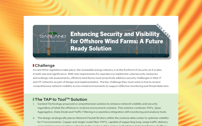 Enhancing Security and Visibility for Offshore Wind Farms: A Future Ready Solution