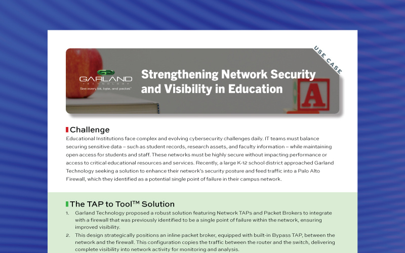Strengthening Network Security and Visibility in Education